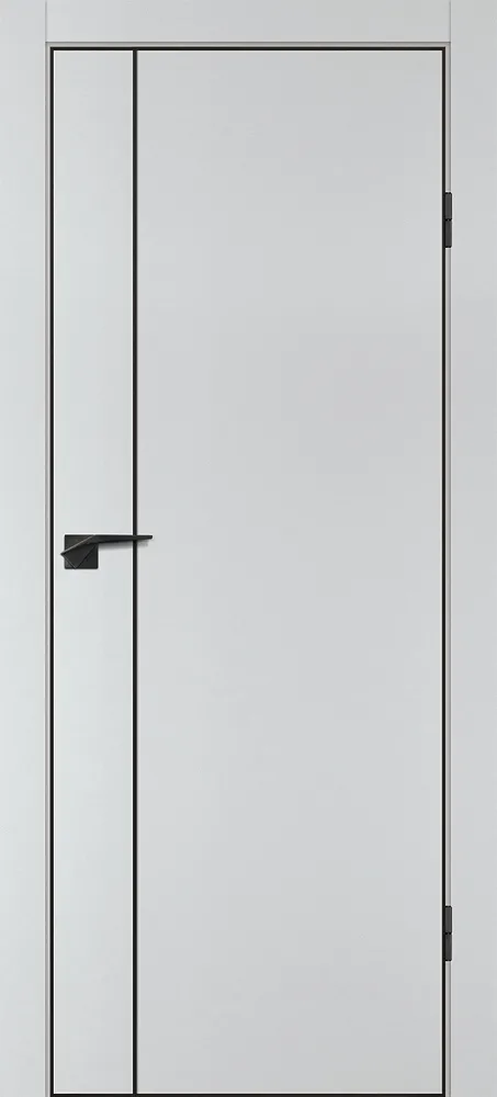 Фото Межкомнатная дверь П-21 кромка АБС черная c 4-х ст. Сапфир матовый